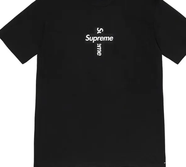 M S L LOGO Black sleeved T-shirt BOX Short White XL CROSS 1016